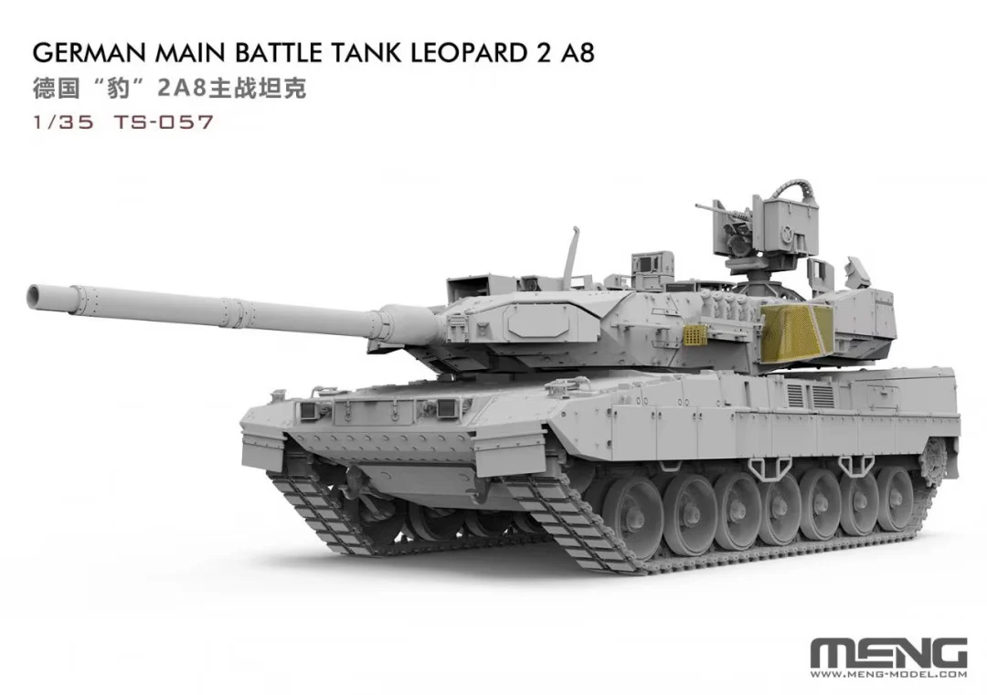 Meng 1/35 German Main Battle Tank Leopard 2A8 Plastic Model Kit - Image 2
