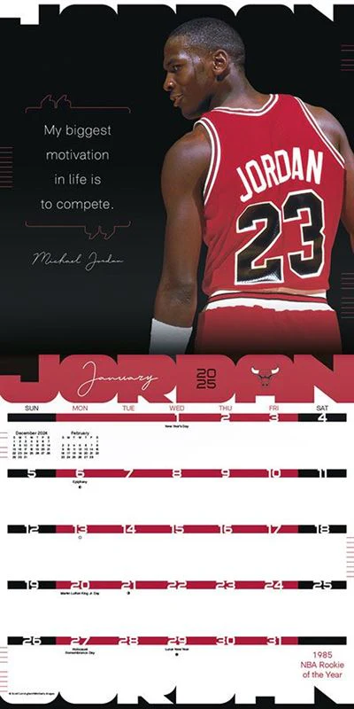 Michael Jordan - 2025 Square Wall Calendar - Image 2