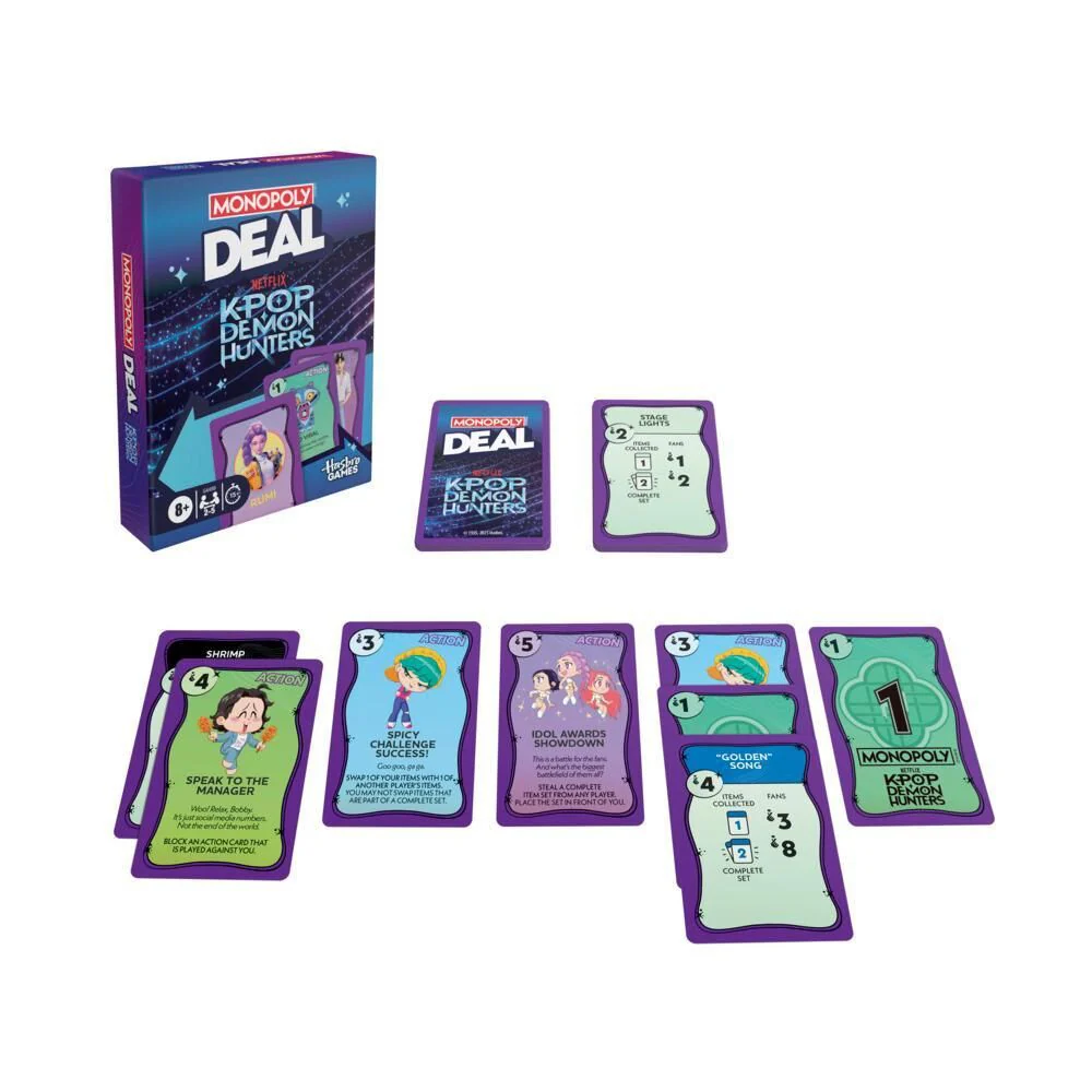 Monopoly Deal K-Pop Demon Hunters