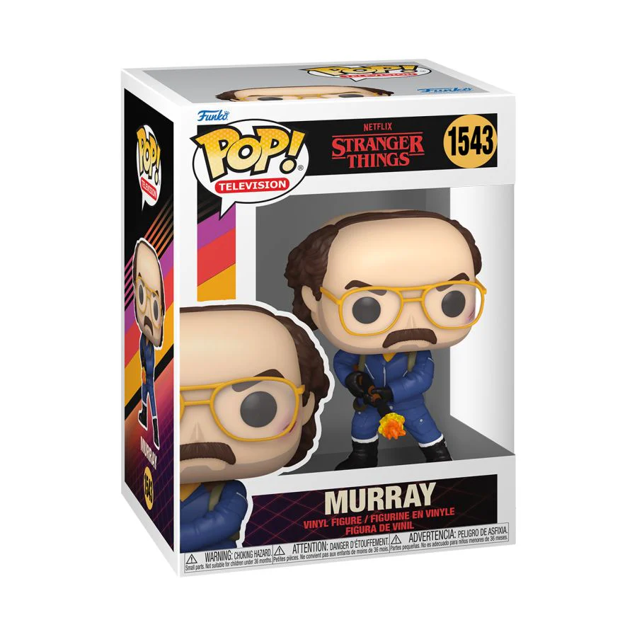 Murray Bauman with Flamethrower#1543 Stranger Things Pop! Vinyl