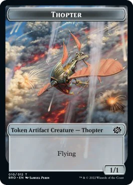 Myr // Thopter (010) Double-Sided Token [The Brothers' War Commander Tokens] - Image 2