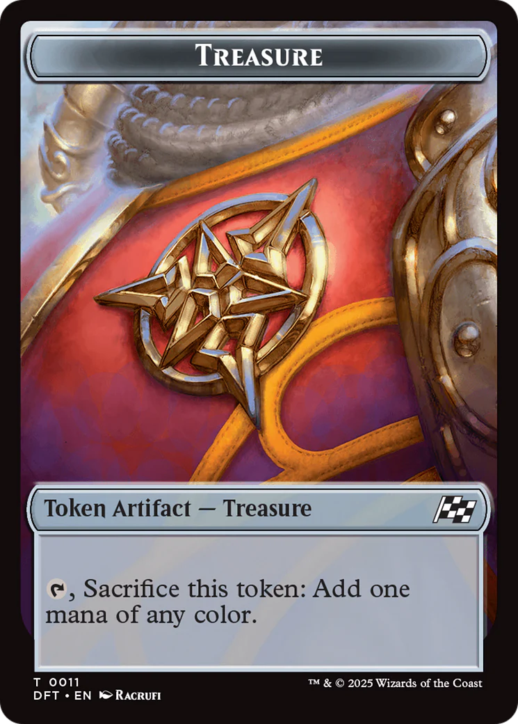 Nalaar Aetherjet // Treasure Double-Sided Token [Aetherdrift Commander Tokens] - Image 2