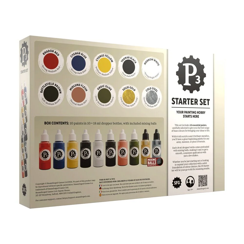 P3 Paints - Starter Box Of 10 Paints - Paint Set - Image 2