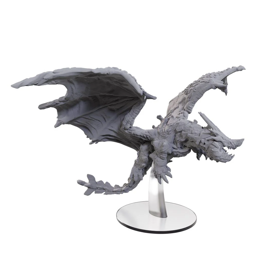 Pathfinder Battles: Adult Adamantine Dragon Unpainted Miniature - Image 2