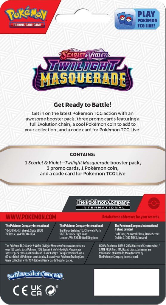 POKÉMON TCG Scarlet & Violet 6 Twilight Masquerade Premium Checklane Blister - Image 3