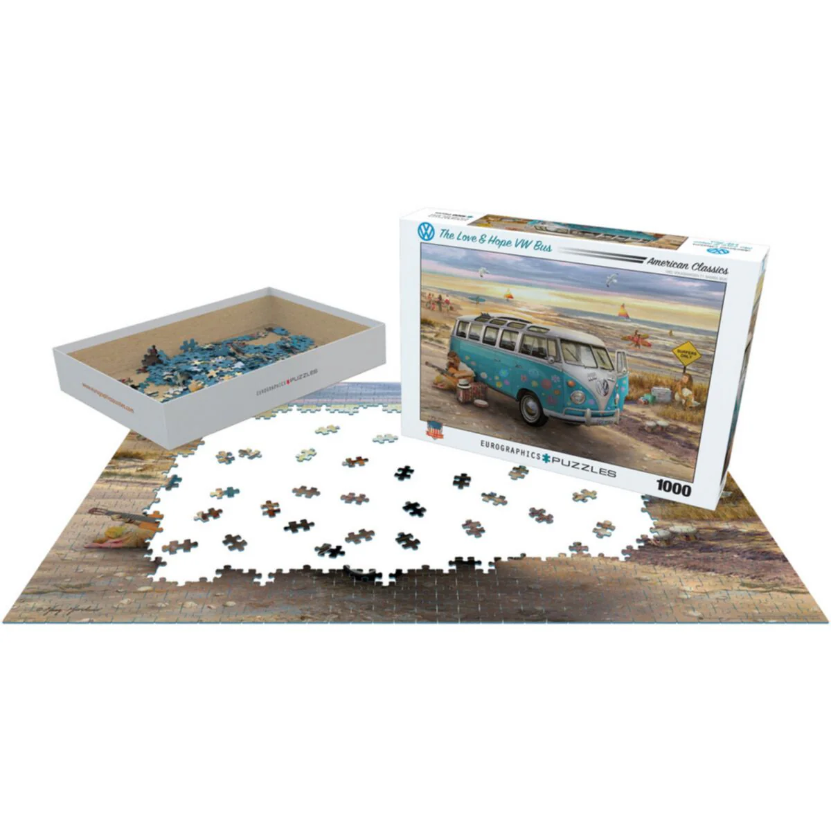 Puzzle - Eurographics - Vw Love & Hope Bus 1000pc - Image 2