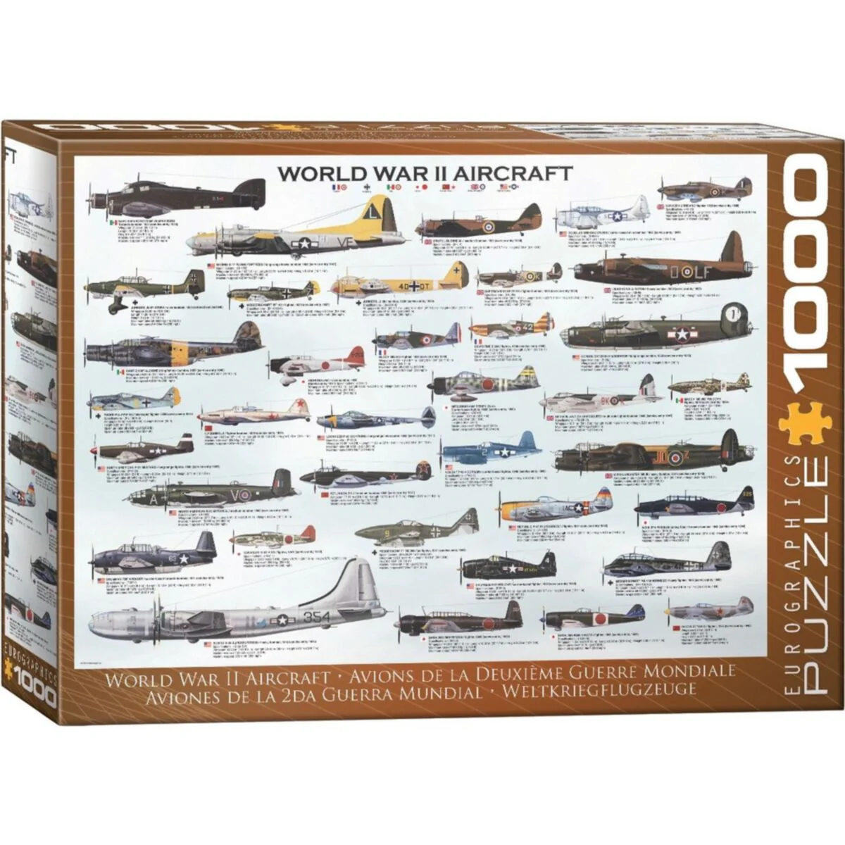 Puzzle - Eurographics - Wwii Aircraft 1000pc