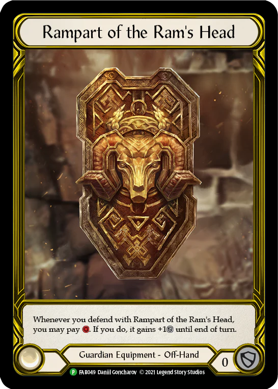 Rampart of the Ram's Head (Golden) [FAB049] (Promo)  Cold Foil