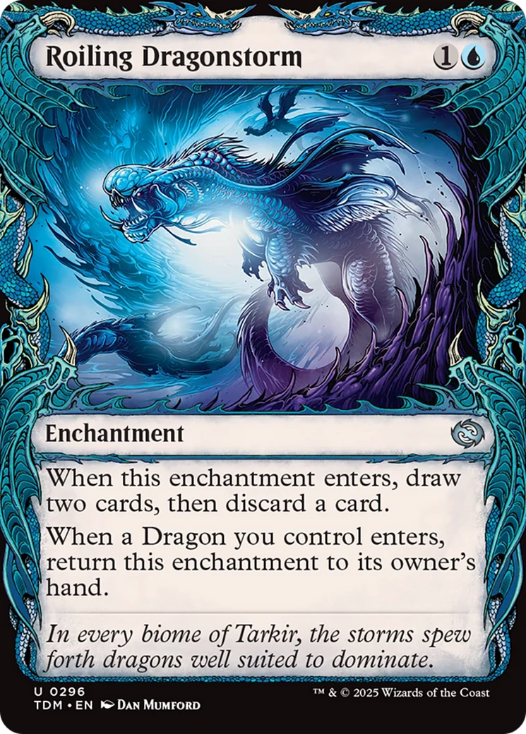 Roiling Dragonstorm (Showcase) [Tarkir: Dragonstorm]