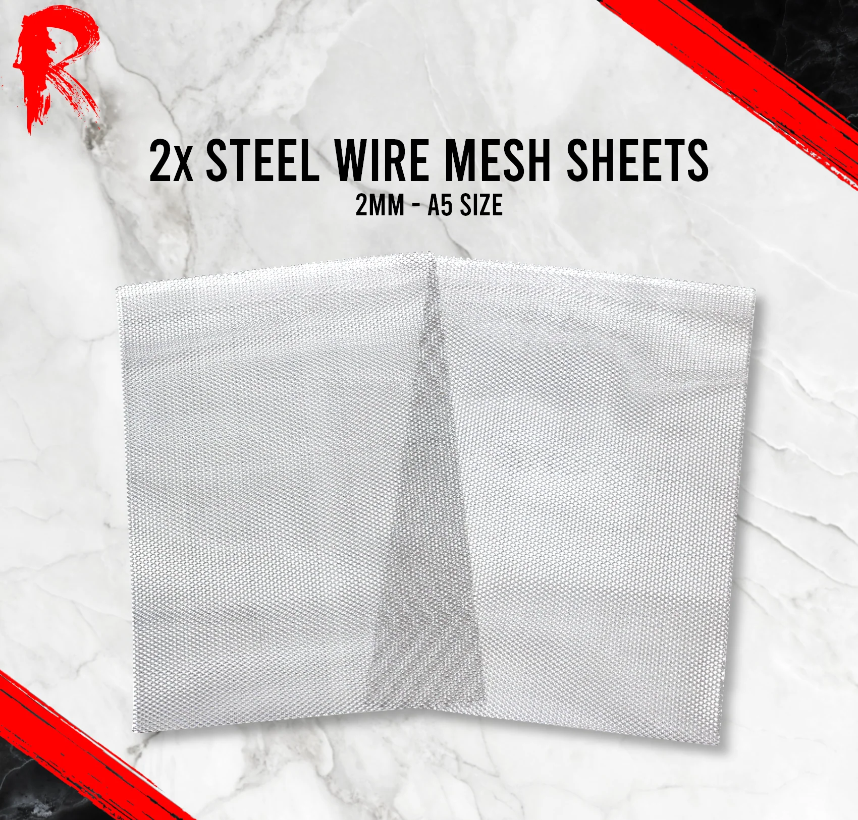 Ronin Games - 2x 2mm, A5 Steel Wire Mesh Sheets