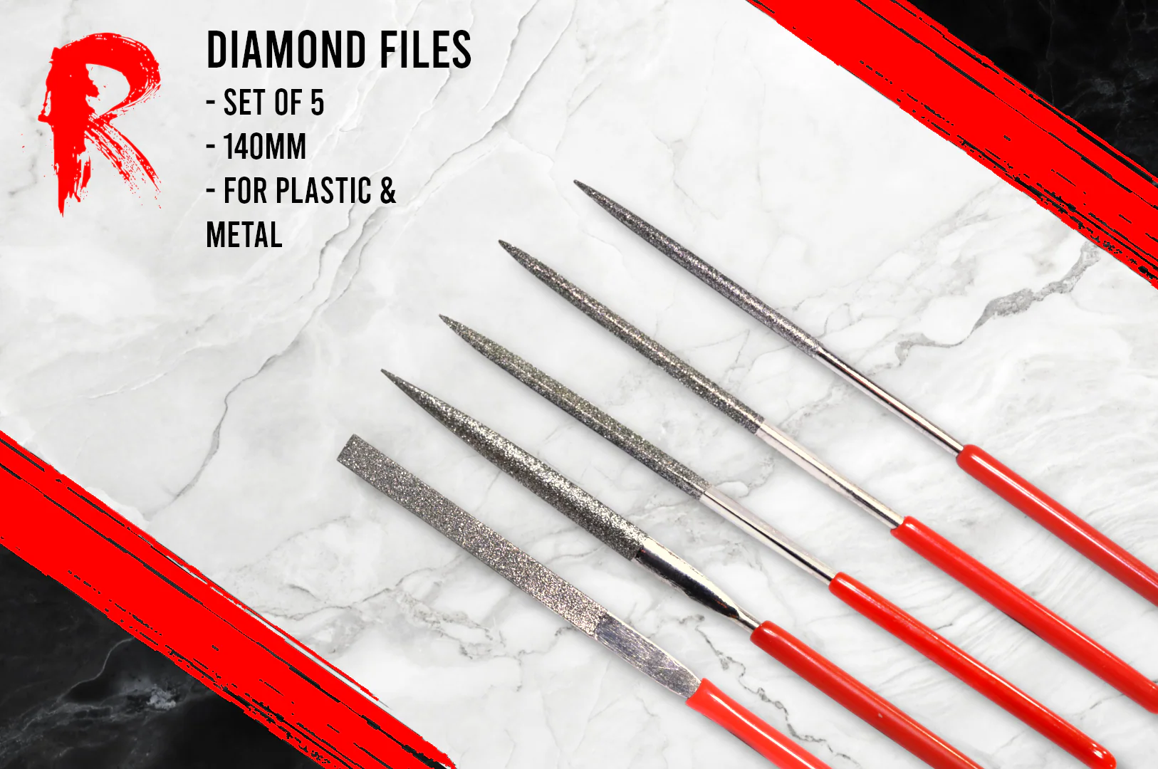 Ronin Games Tools - Set of 5 Diamond files