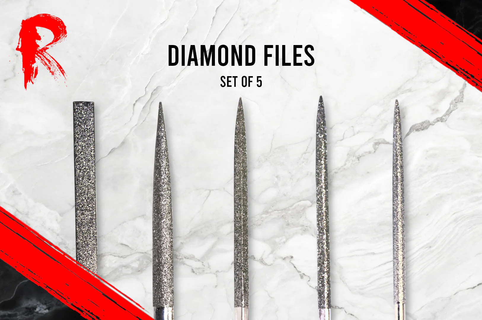Ronin Games Tools - Set of 5 Diamond files - Image 2
