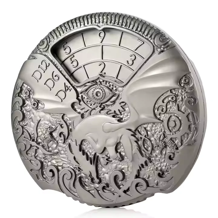 Roulette Spinner Dice - Silver - Ronin Games Dice