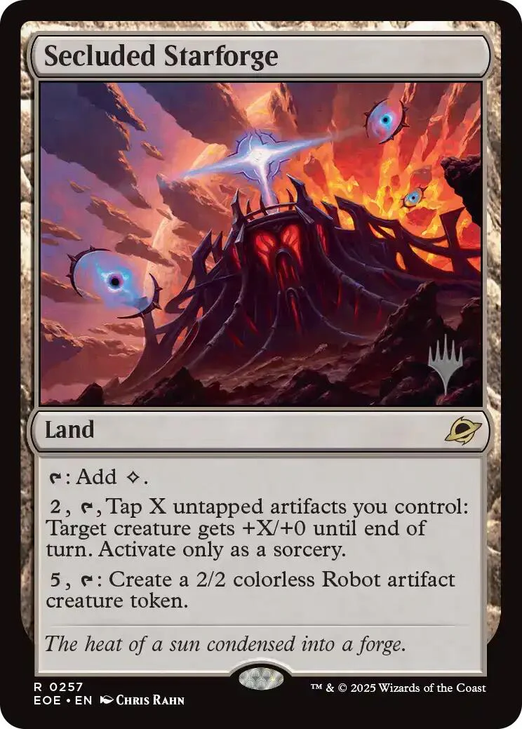 Secluded Starforge (Promo Pack) [Edge of Eternities Promo Pack]