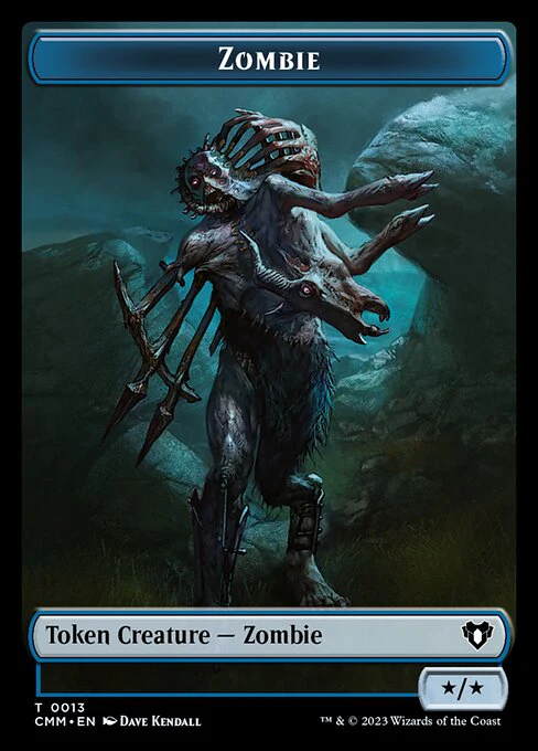 Servo // Zombie (0013) Double-Sided Token [Commander Masters Tokens] - Image 2