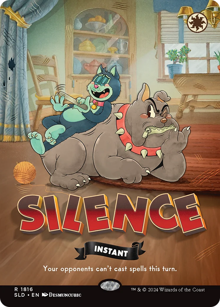 Silence (1816) (Rainbow Foil) [Secret Lair Drop Series]