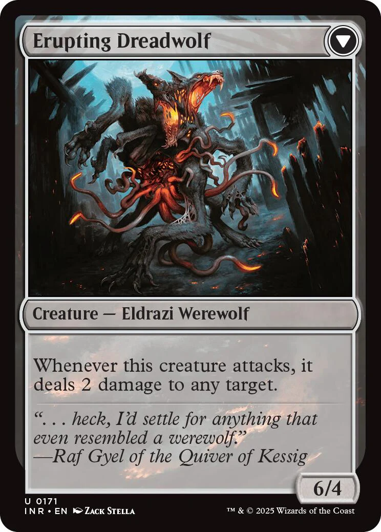Smoldering Werewolf // Erupting Dreadwolf [Innistrad Remastered] - Image 2