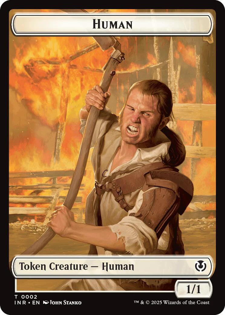 Spirit // Human (0002) Double-Sided Token [Innistrad Remastered Tokens] - Image 2