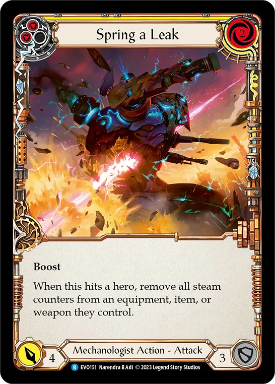 Spring a Leak (Yellow) [EVO151] (Bright Lights)  Rainbow Foil
