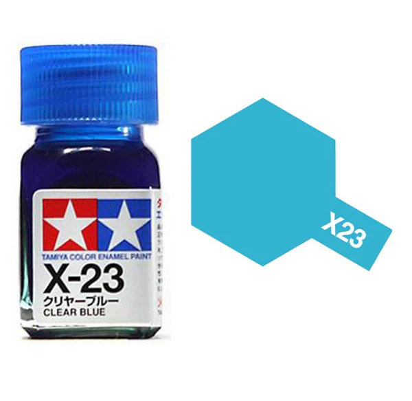 Tamiya X-23 Clear Blue Enamel