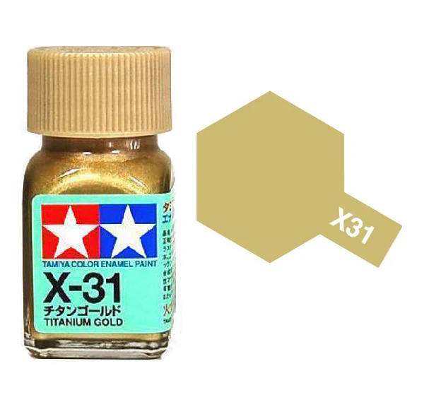 Tamiya X-31 Titanium Gold Enamel