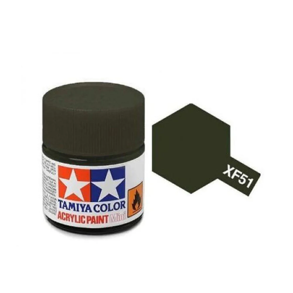Tamiya XF-51 Acrylic Mini Khaki Drab (Flat)
