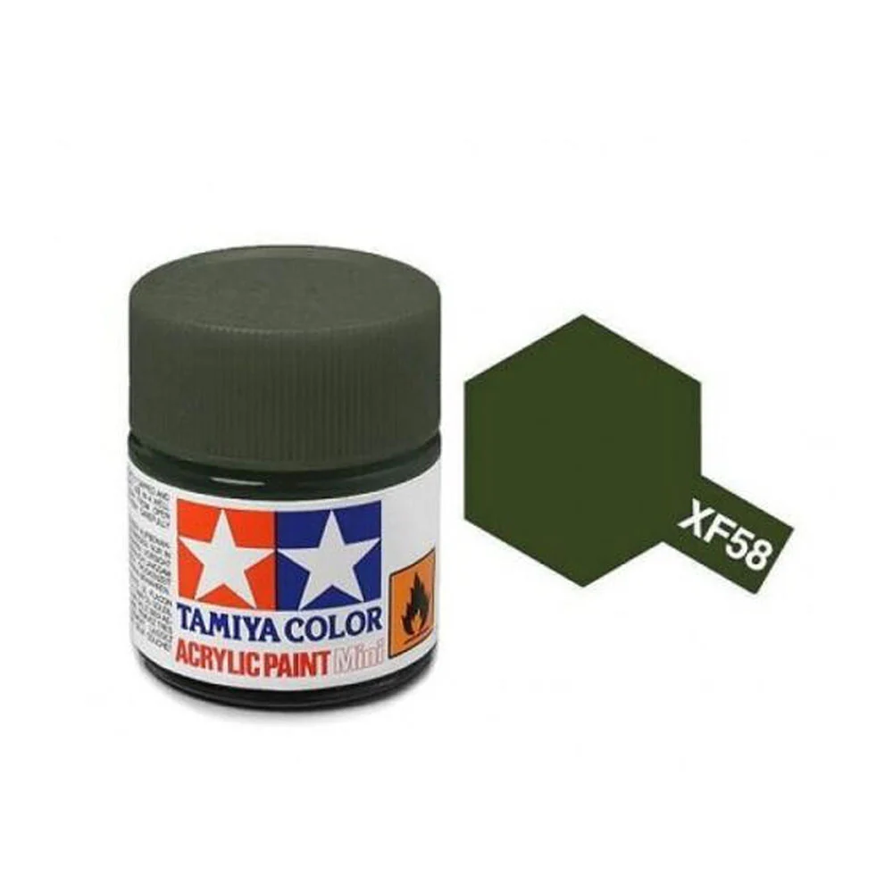 Tamiya XF-58 Acrylic Mini Olive Green (Flat)
