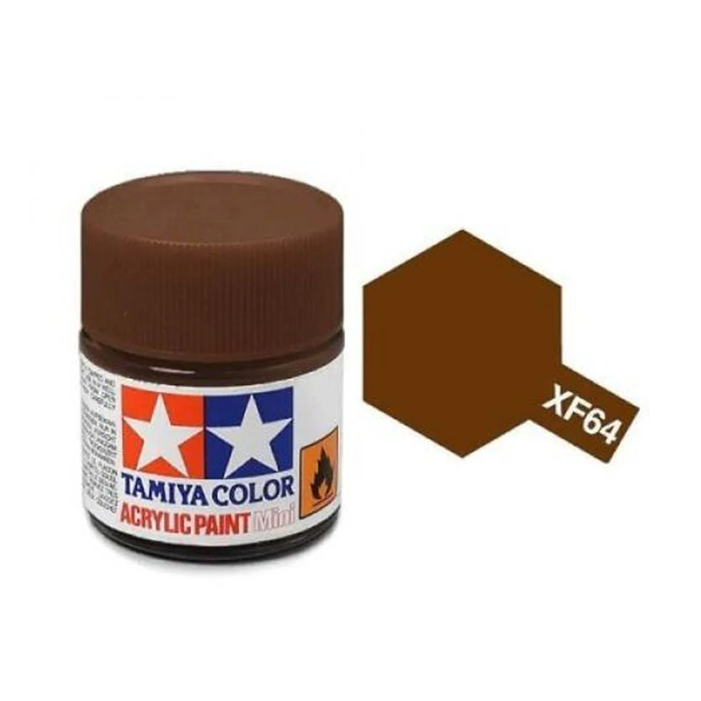 Tamiya XF-64 Acrylic Mini Red Brown (Flat)
