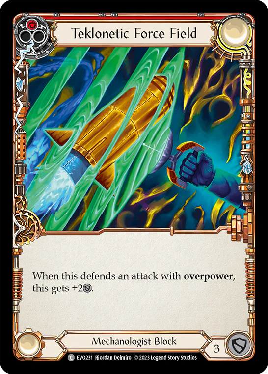 Teklonetic Force Field (Red) [EVO231] (Bright Lights)  Rainbow Foil