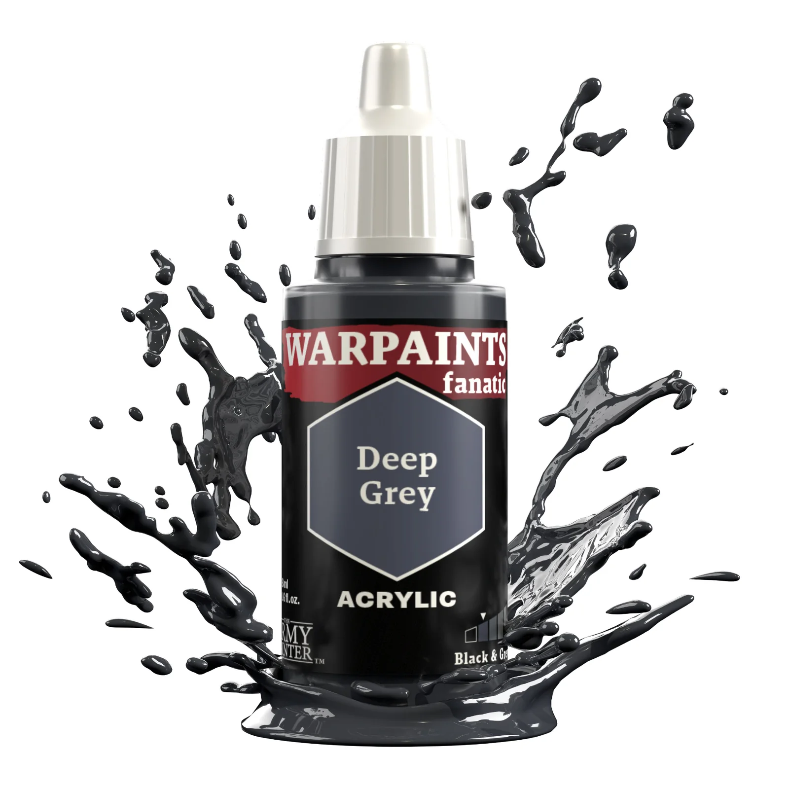 The Army Painter Warpaints Fanatic: Deep Grey - 18ml Acrylic Paint