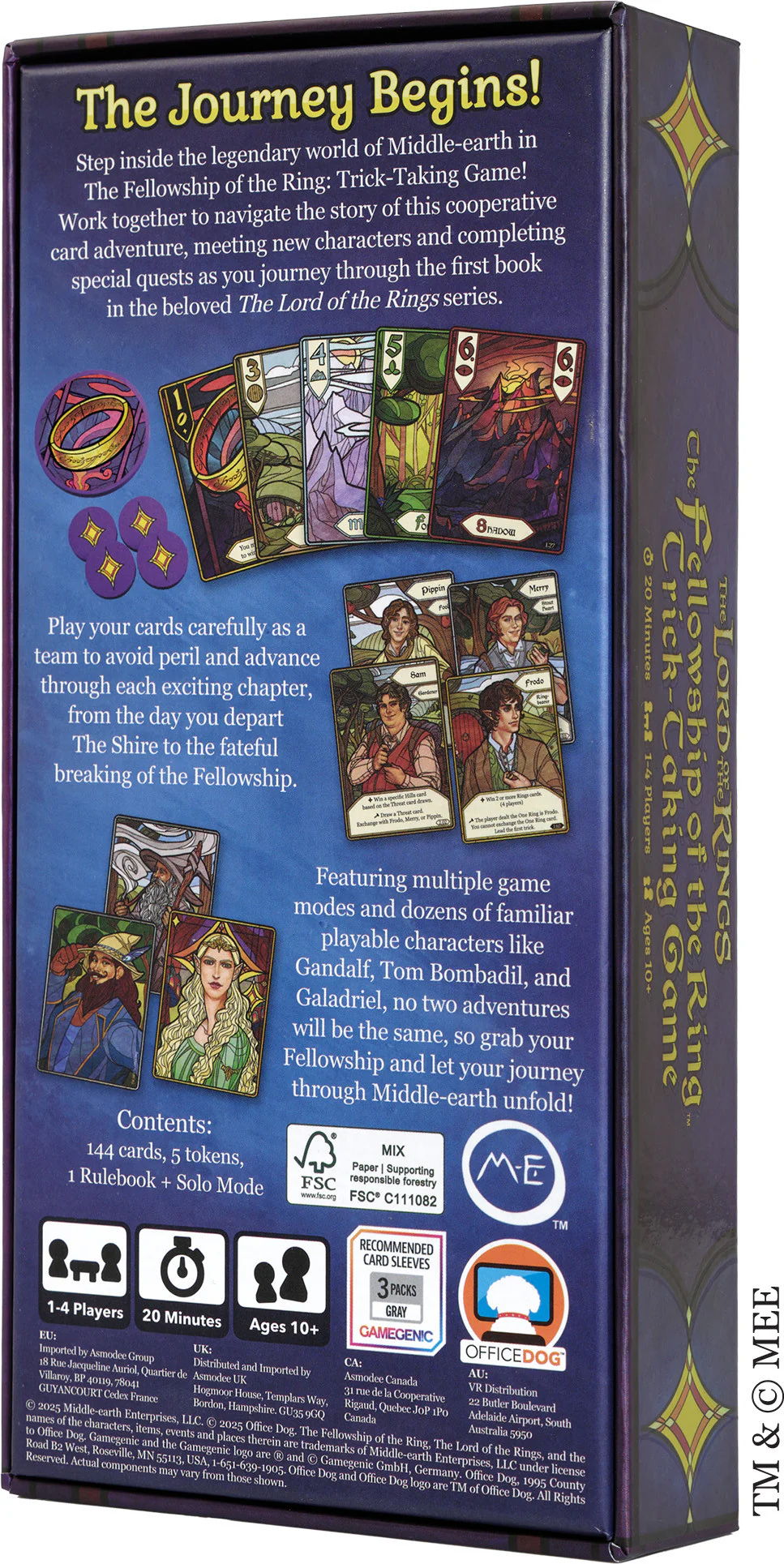 The Lord of the Rings the Fellowship of the Ring Trick Taking Game - Image 3