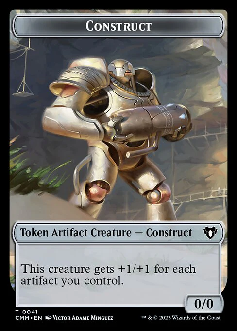 The Monarch // Construct (0041) Double-Sided Token [Commander Masters Tokens] - Image 2