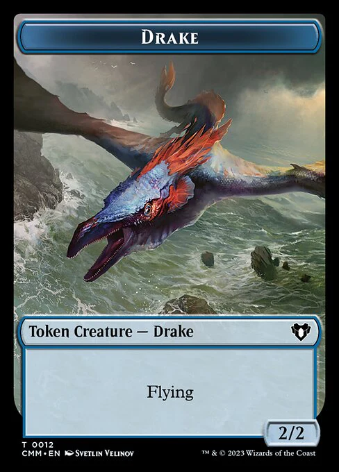 The Monarch // Drake Double-Sided Token [Commander Masters Tokens] - Image 2