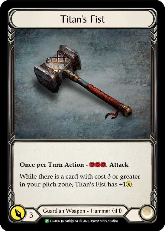 Titan's Fist [LGS066] (Promo)  Cold Foil