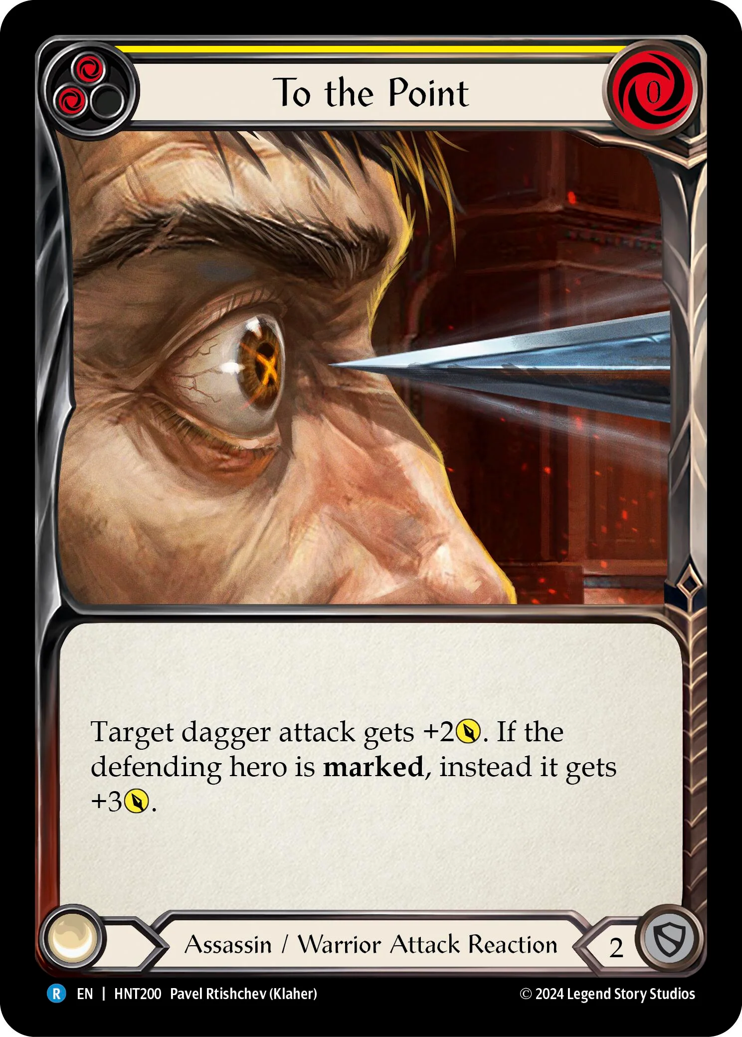 To the Point (Yellow) [HNT200] (The Hunted)  Rainbow Foil