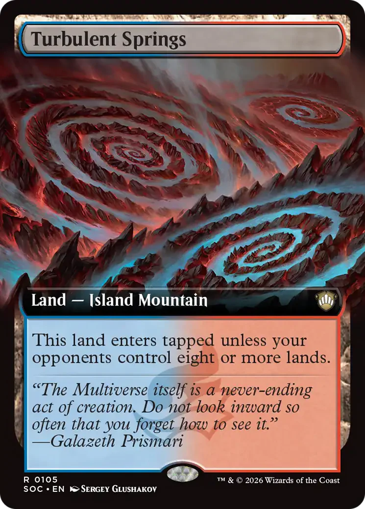 Turbulent Springs (Extended Art) [Secrets of Strixhaven Commander]