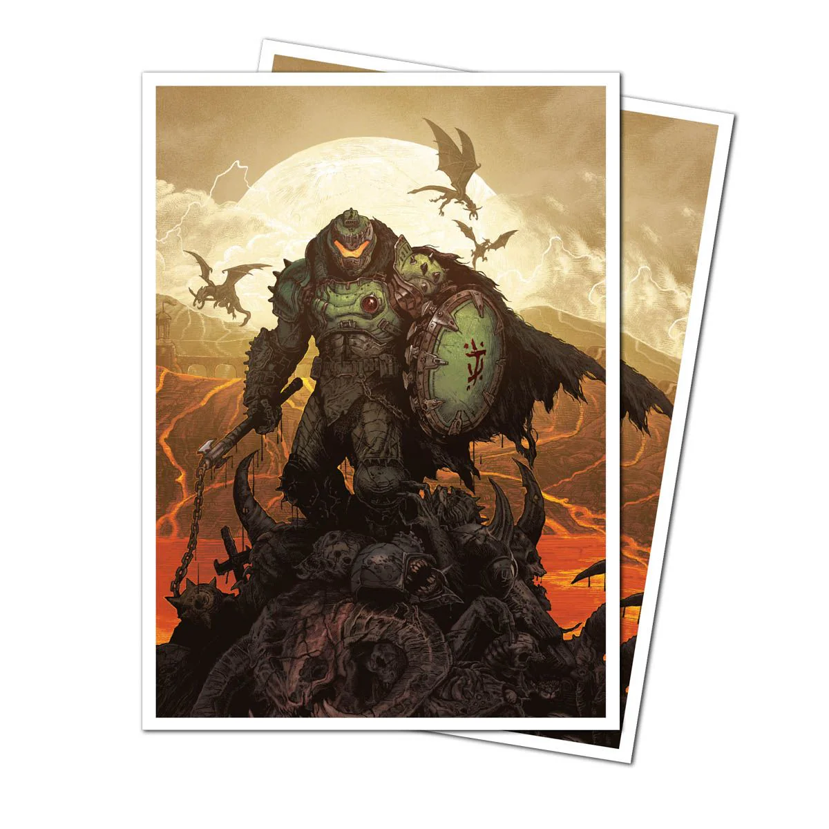 Ultra Pro: DOOM 105ct Apex Deck Protector Sleeves 2 for Bethesda - Doom - Image 2