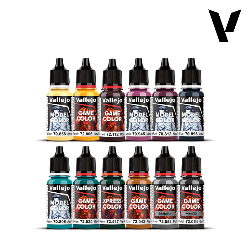 Vallejo Dark Future Set by Squidmar Miniatures - 12 Acrylic Paints + Exclusive Miniature - Image 3