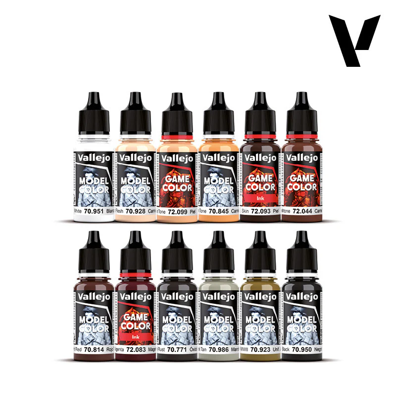 Vallejo Essential Paint Set by Squidmar Miniatures - 12 Acrylic Paints + Exclusive Miniature - Image 3