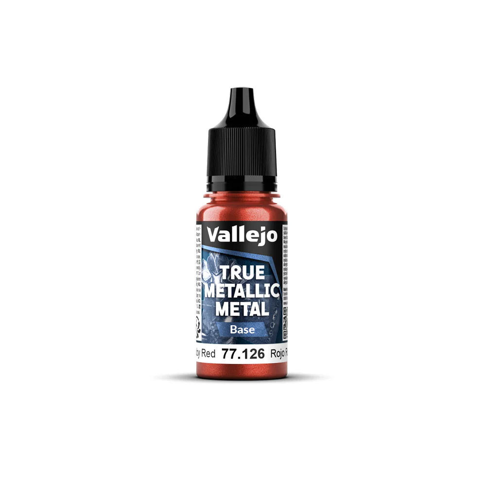 Vallejo - True Metallic Metal - Base -Ruby Red 18ml