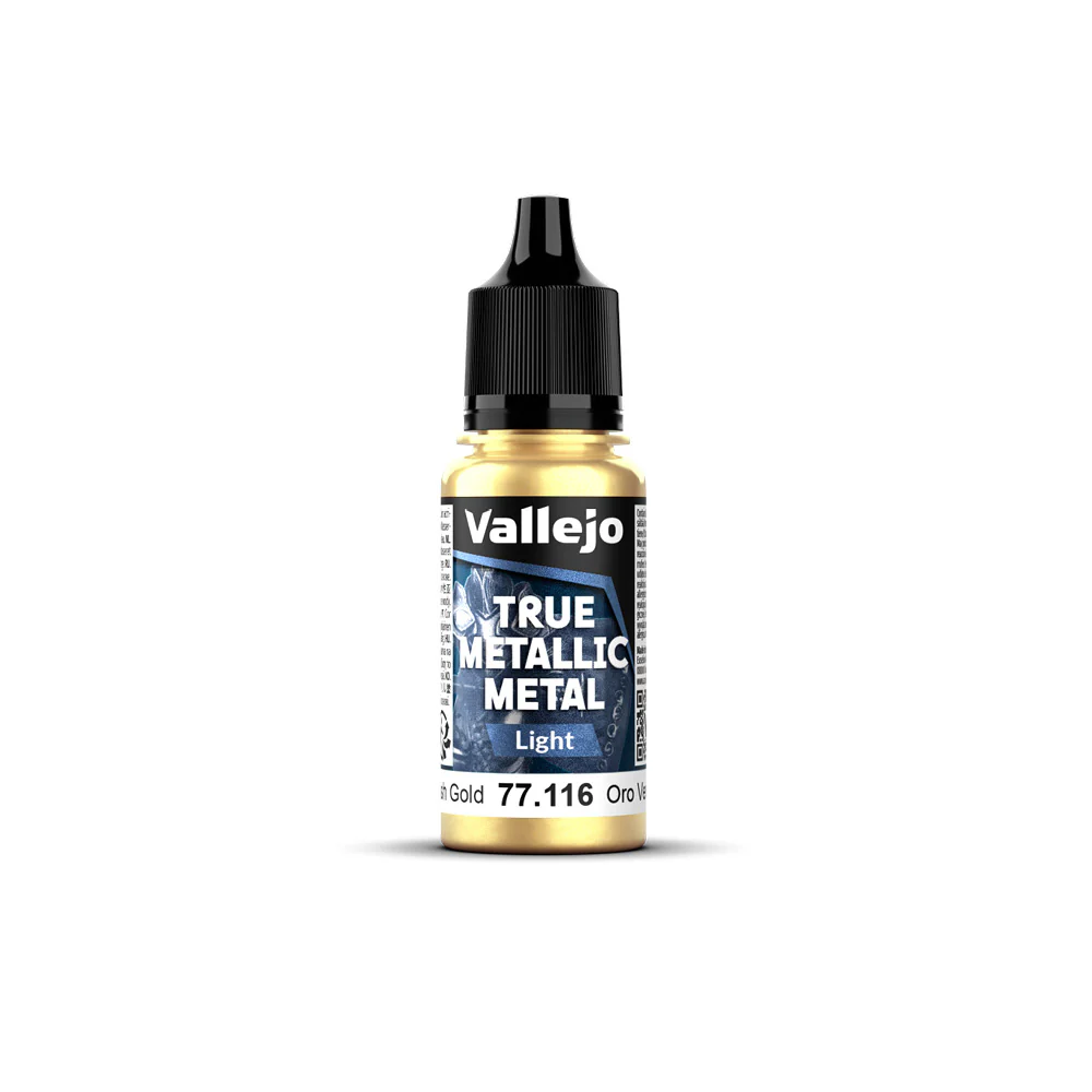 Vallejo - True Metallic Metal - Light - Greenish Gold 18ml