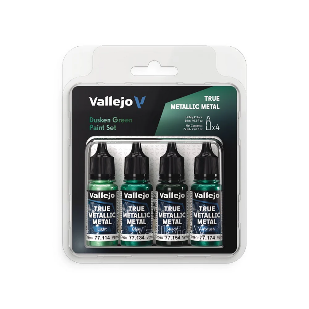 Vallejo - True Metallic Metal - Set - Dusken Green