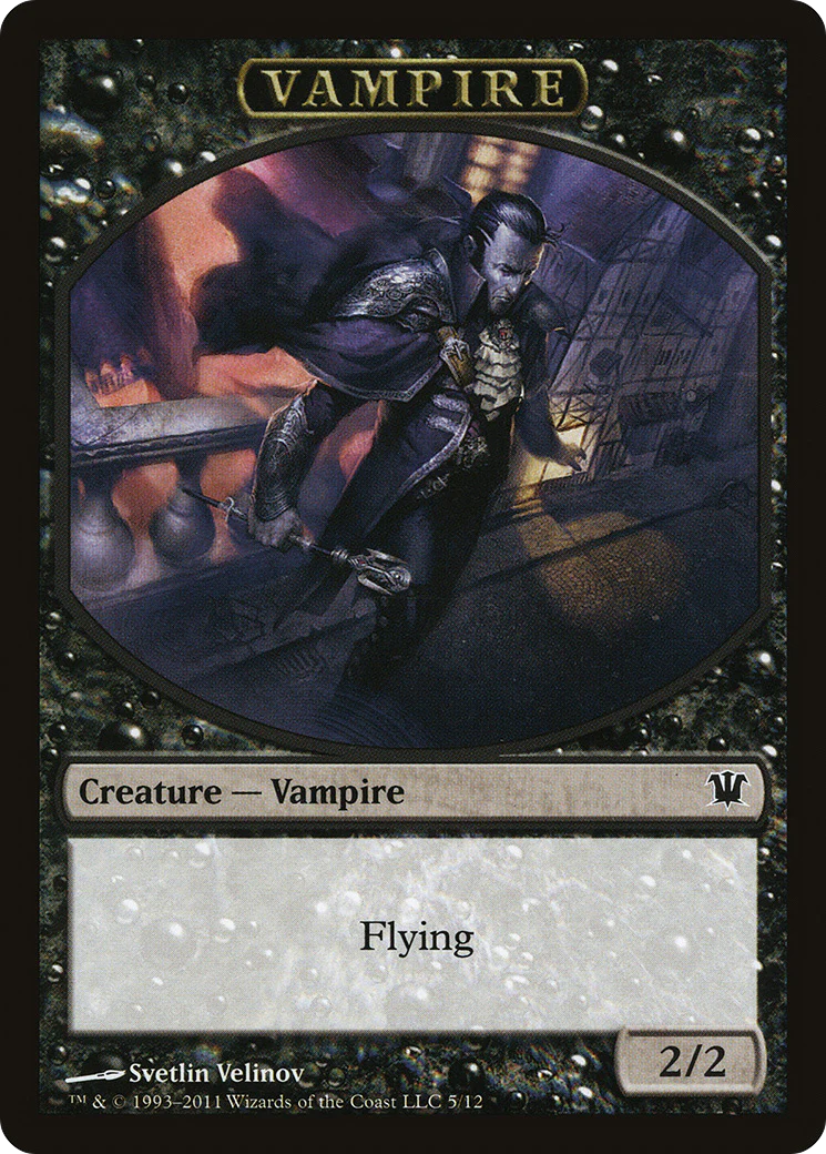 Vampire (0007) // Vampire (0008) Double-Sided Token [Innistrad Remastered Tokens] - Image 2