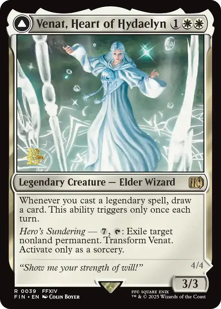 Venat, Heart of Hydaelyn // Hydaelyn, the Mothercrystal [FINAL FANTASY Prerelease Promo]