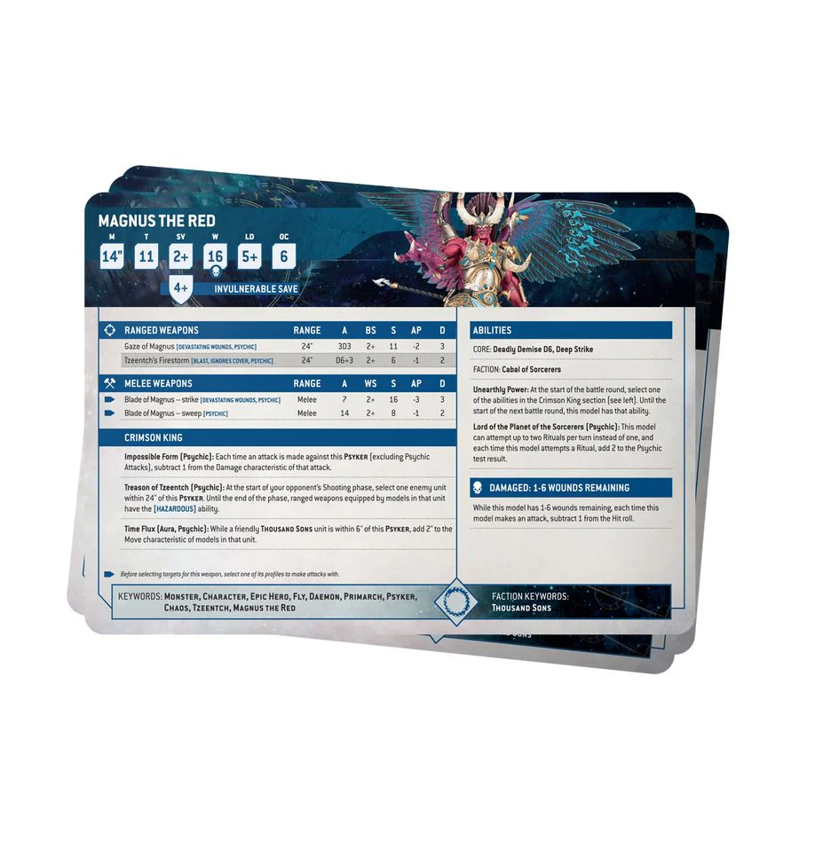 Warhammer 40,000: Datasheet Cards: Thousand Sons - Image 3