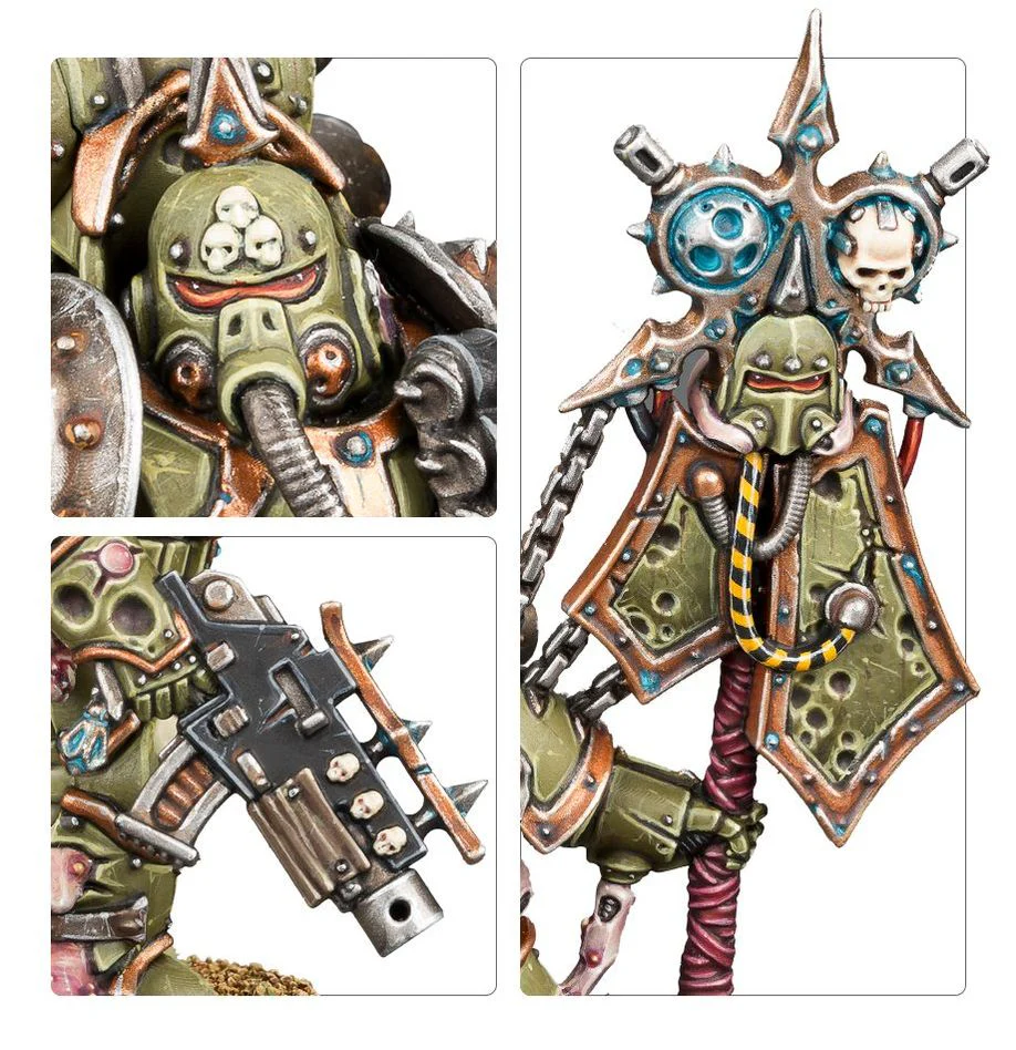 Warhammer 40,000: Death Guard Plague Marine Icon Bearer - Image 3