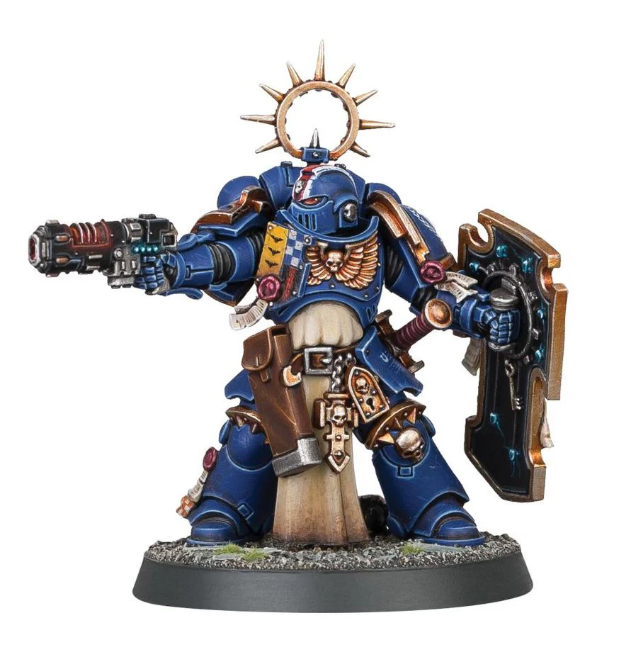 Warhammer 40,000: Lieutenant with Storm Shield - Local Pick-up only