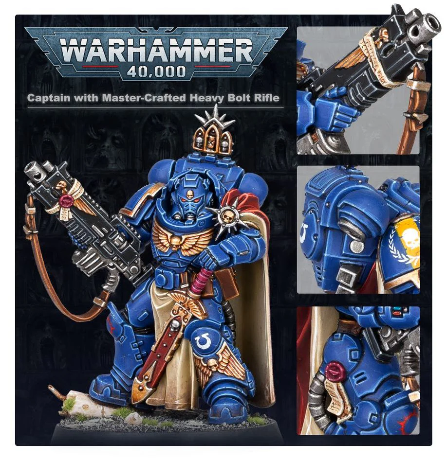 Warhammer 40,000: Space Marine Captain w/ Master-Crafted Bolt Rifle - Image 2