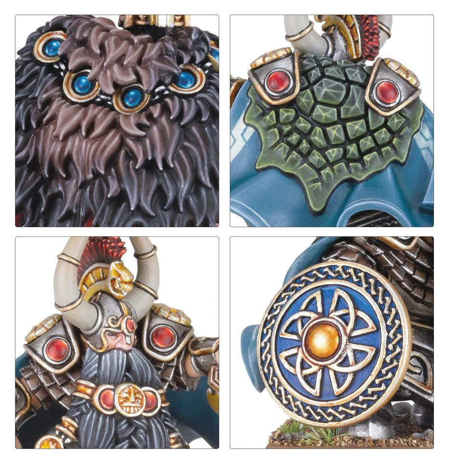 Warhammer Fantasy: Dwarfen Mountain Holds: Dwarf Lords With Shieldbearers - Image 3