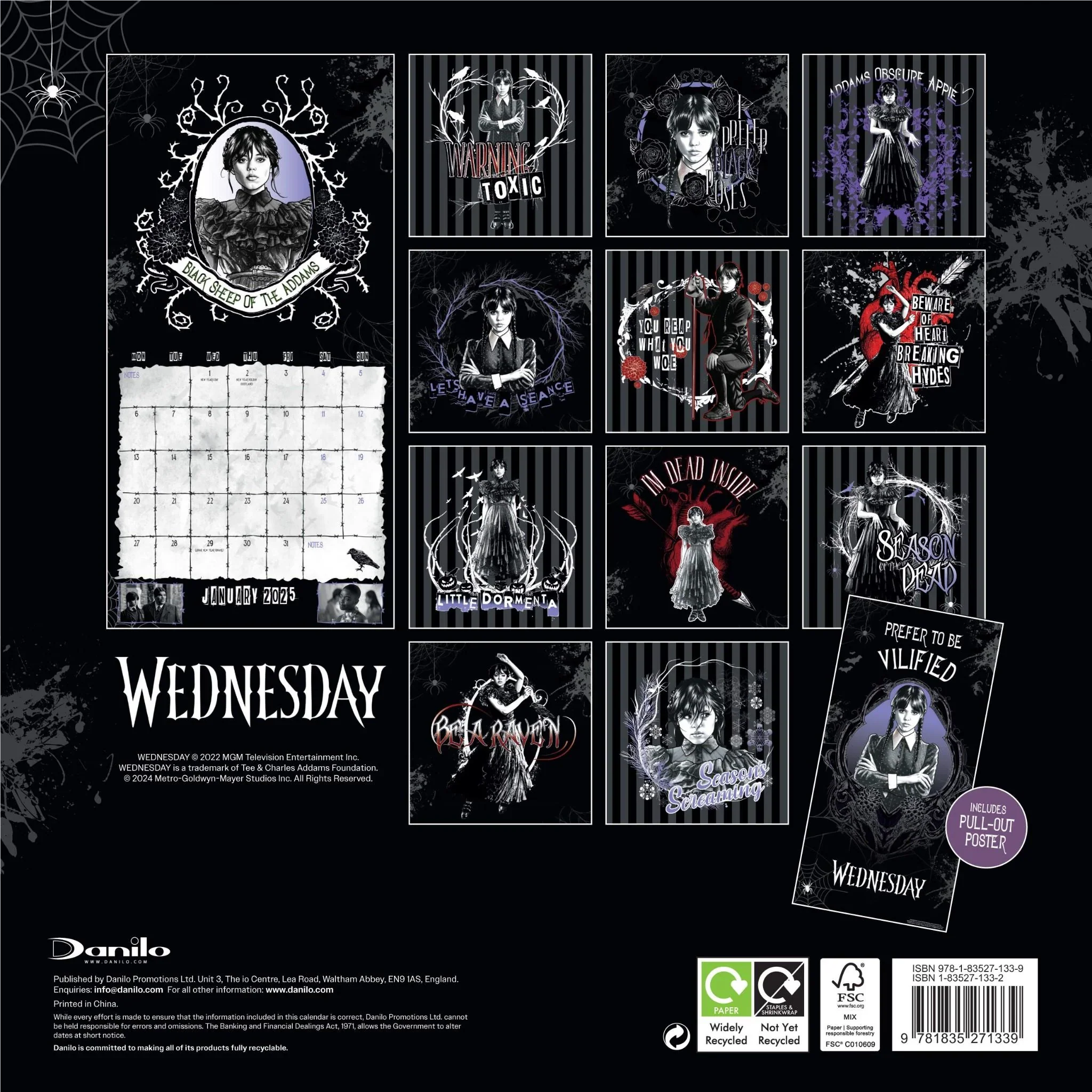 Wednesday - 2025 Square Wall Calendar - Image 3